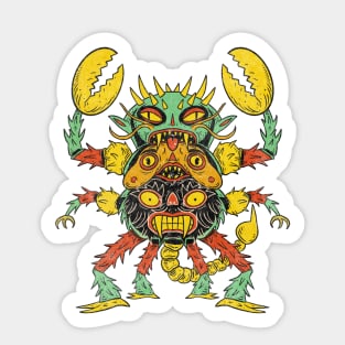 Scorpion Devil Thing Totem Sticker